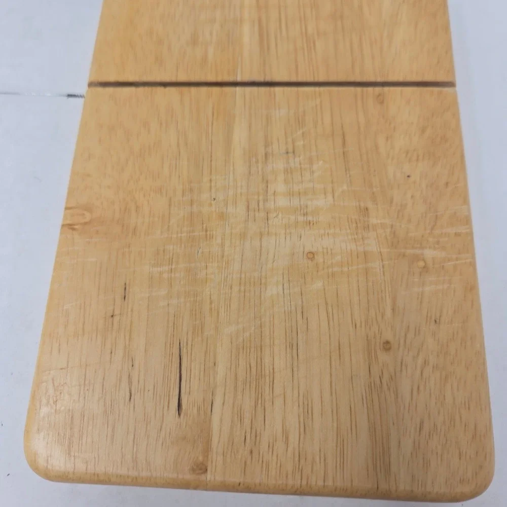 Prodyne Beechwood Cheese Slicer with Stainless Steel Wire Natural Wood Board